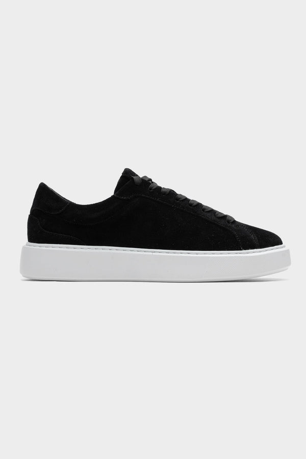 LINZARO SUEDE TRAINER - BLACK