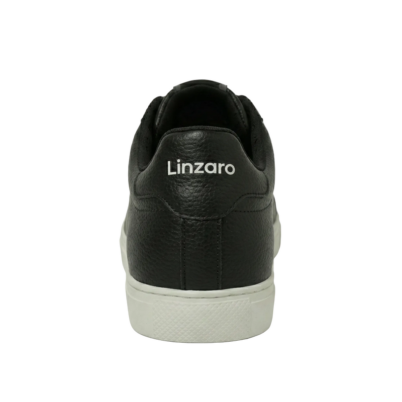 LINZARO LEATHER TRAINER – BLACK