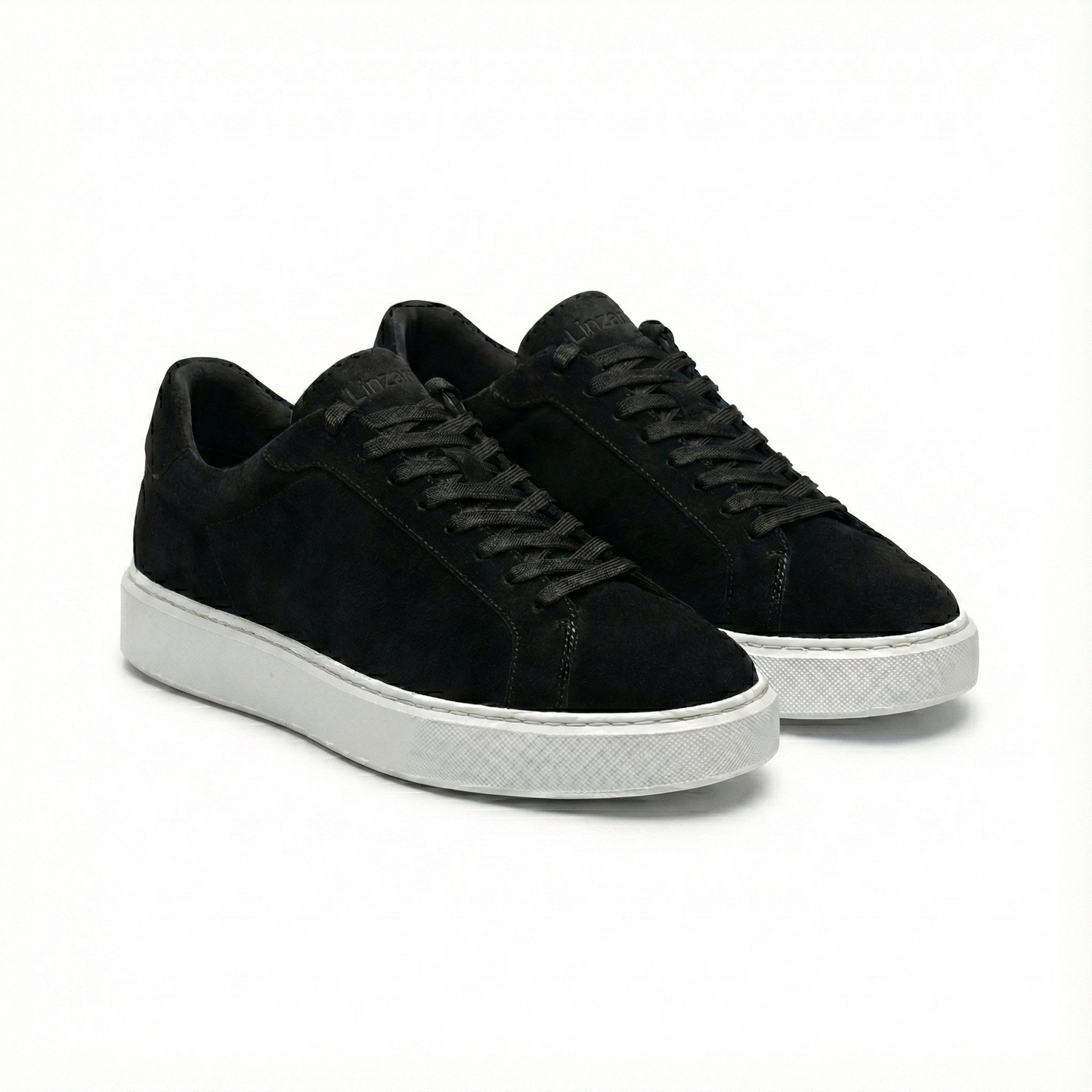 LINZARO SUEDE TRAINER - BLACK
