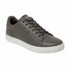 LINZARO LEATHER TRAINER – TAUPE GREY
