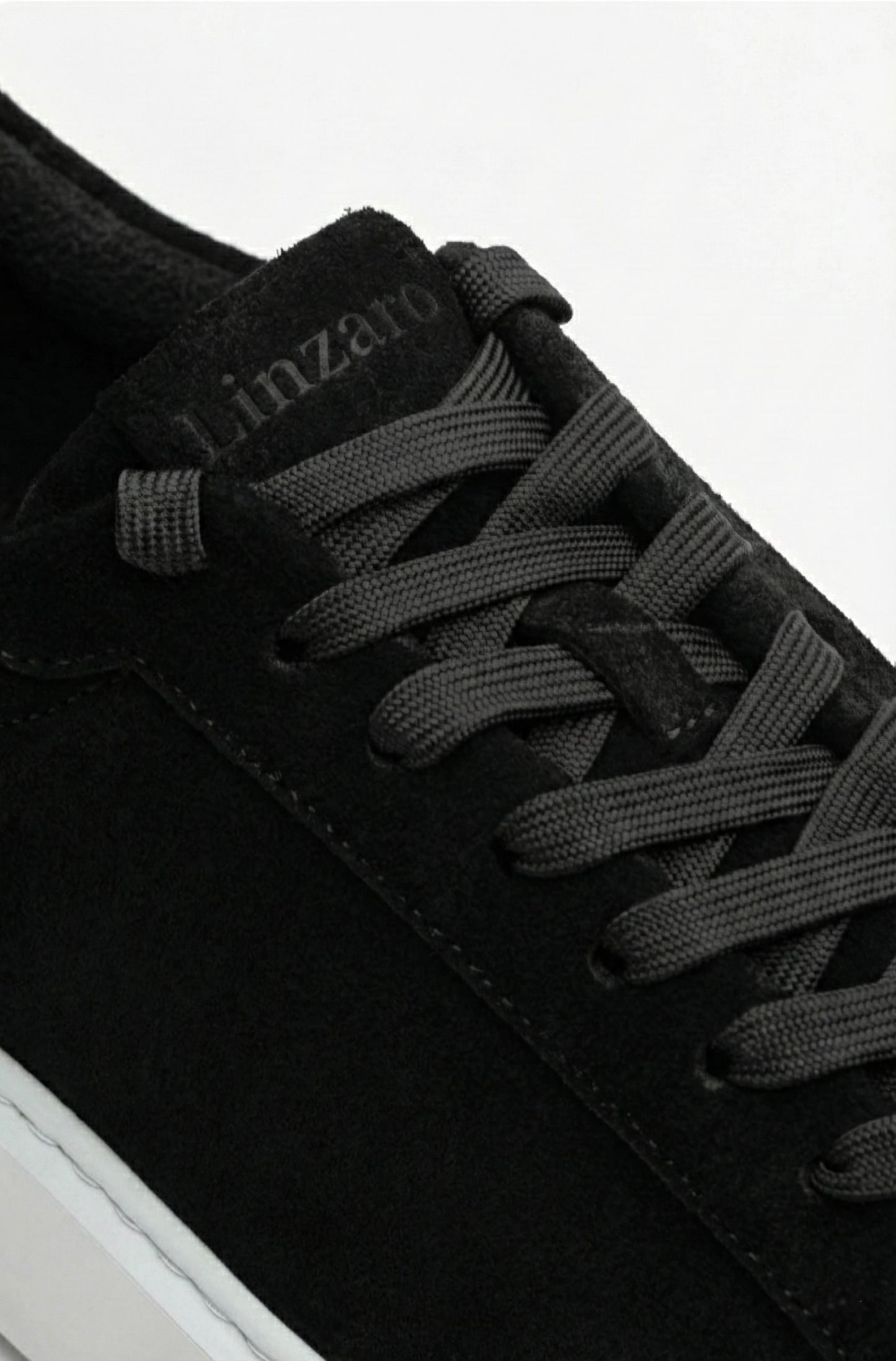 LINZARO SUEDE TRAINER - BLACK