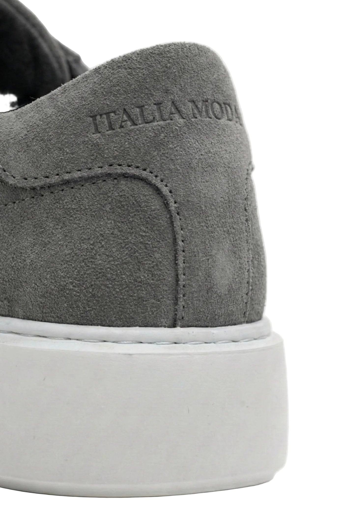 Italia Moda Sneaker in Camoscio Premium – Grigio Scuro