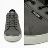 LINZARO LEATHER TRAINER – TAUPE GREY