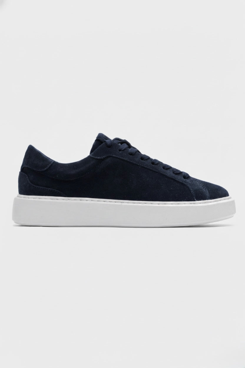 LINZARO SUEDE TRAINER – NAVY