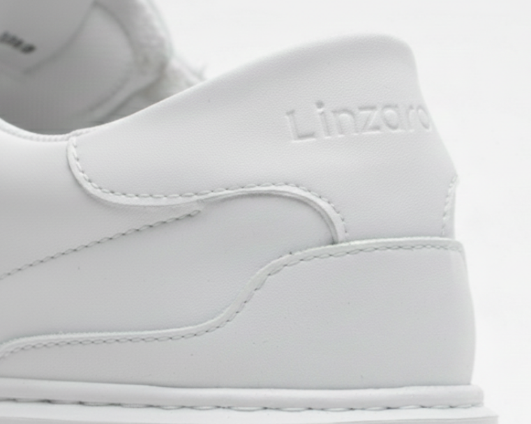 LINZARO LEATHER TRAINER – WHITE