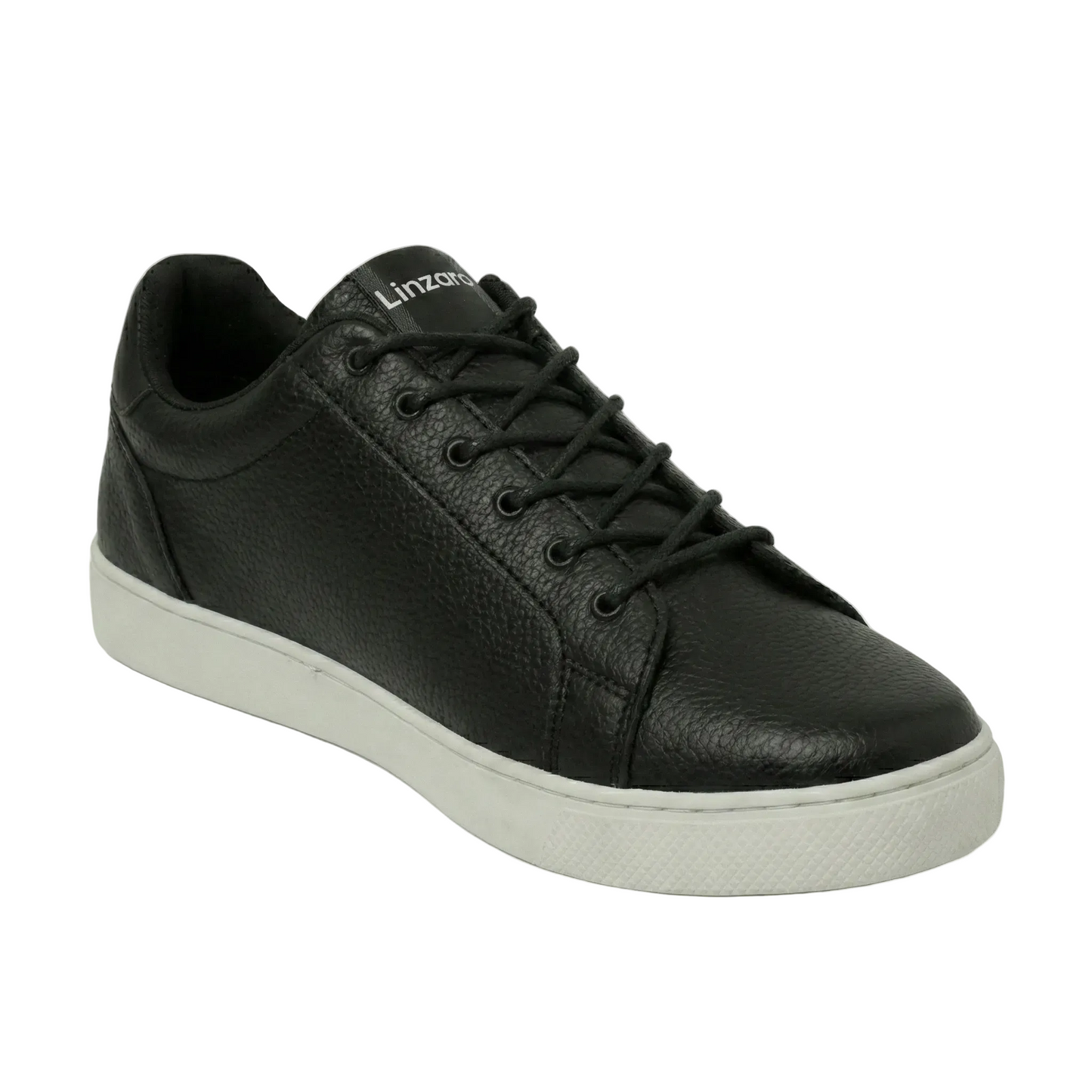 Italia Moda Sneaker in Pelle Pieno Fiore Martellata – Nero