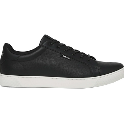 Italia Moda Sneaker in Pelle Pieno Fiore Martellata – Nero