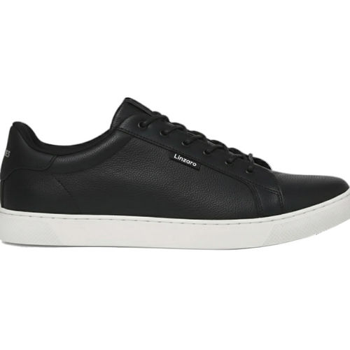 Italia Moda Sneaker in Pelle Pieno Fiore Martellata – Nero
