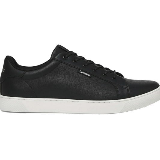 LINZARO LEATHER TRAINER – BLACK