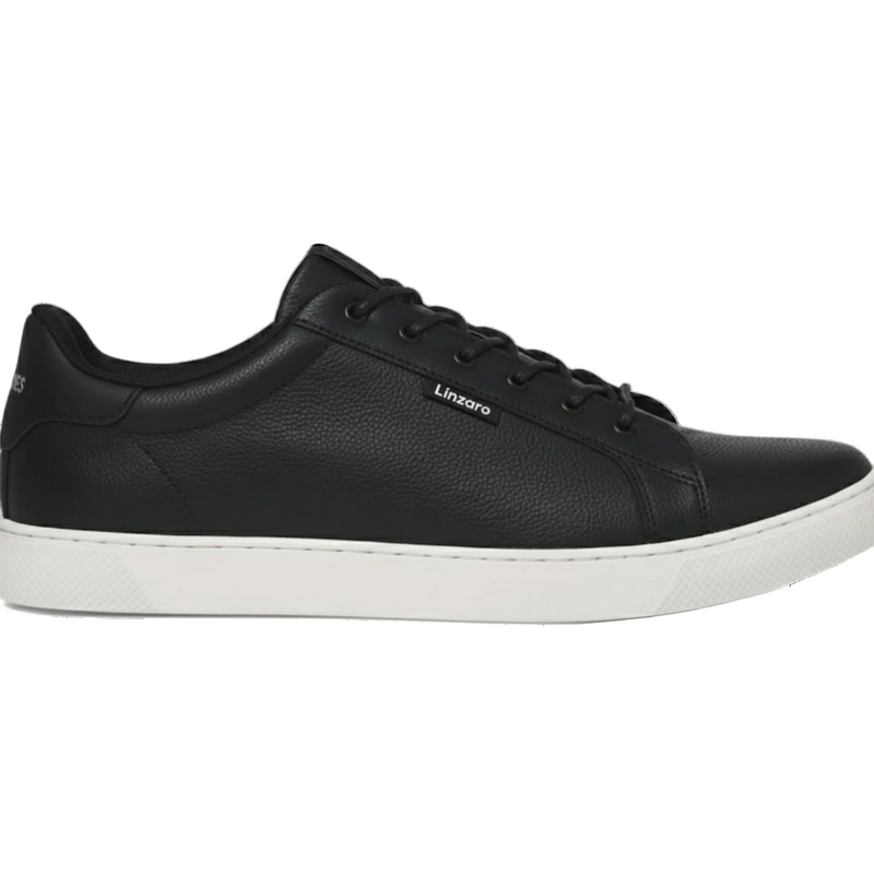 LINZARO LEATHER TRAINER – BLACK