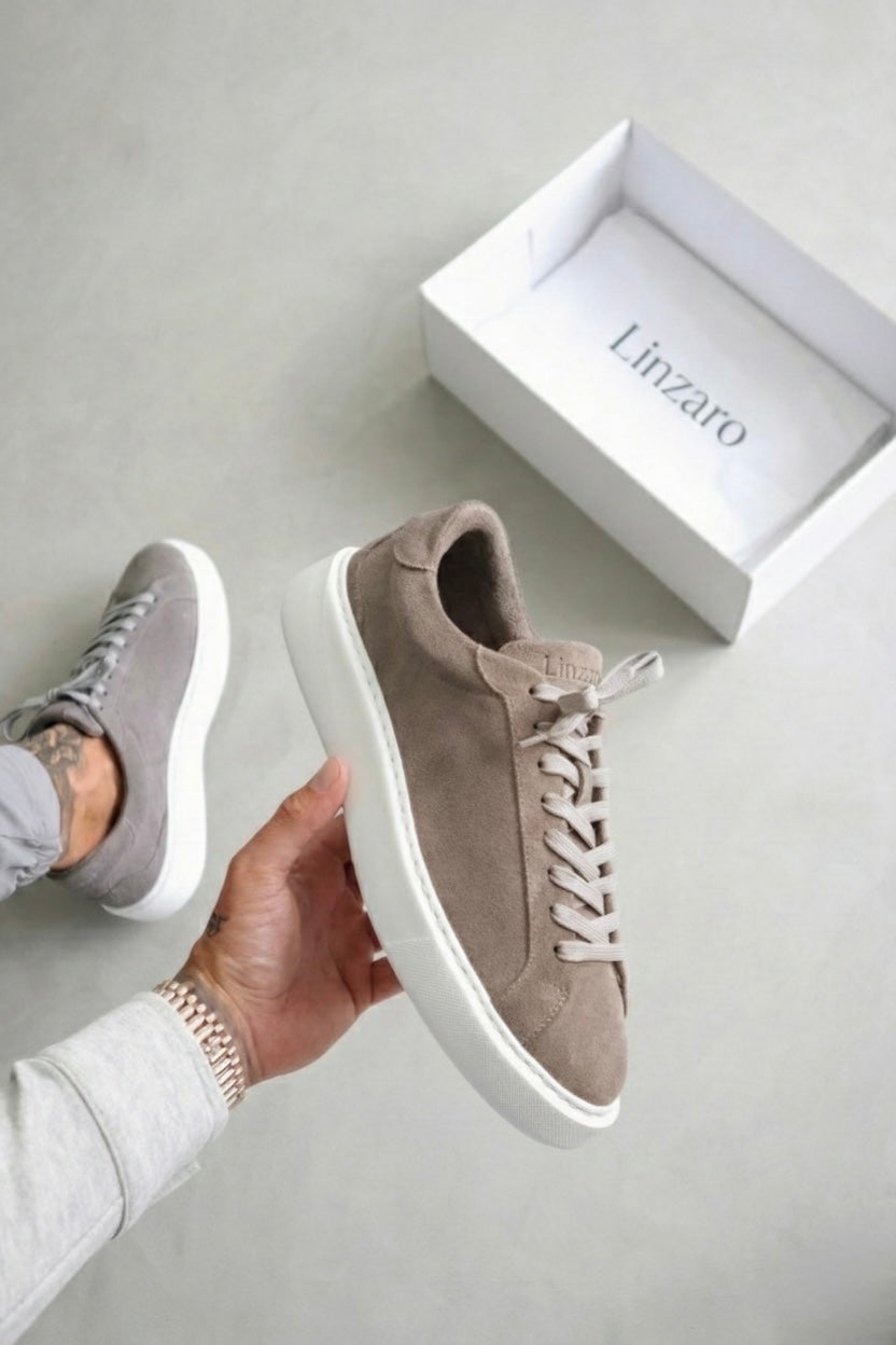 LINZARO SUEDE TRAINER – BEIGE