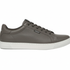LINZARO LEATHER TRAINER – TAUPE GREY