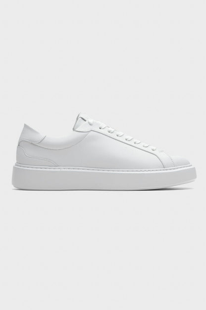 LINZARO LEATHER TRAINER – WHITE