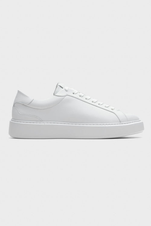 LINZARO LEATHER TRAINER – WHITE