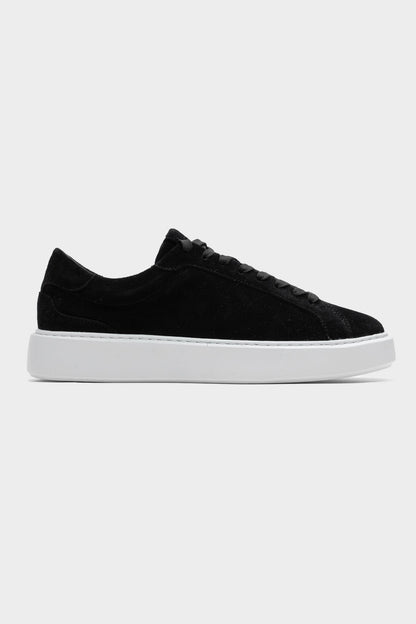 LINZARO SUEDE TRAINER - BLACK