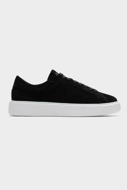 LINZARO SUEDE TRAINER - BLACK