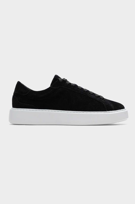 LINZARO SUEDE TRAINER - BLACK