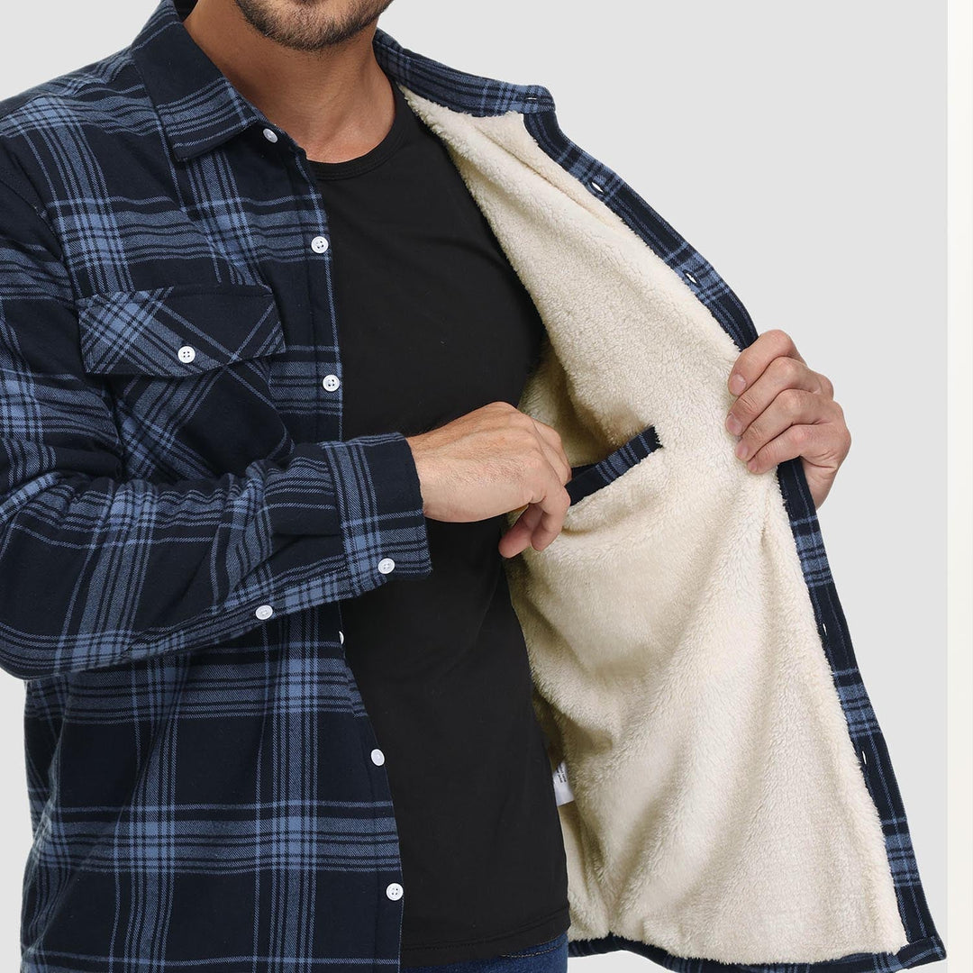 Emiliano – Herren-Sherpa-Camicia-Pile