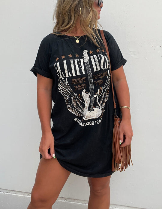 Abito T-shirt Nashville nero